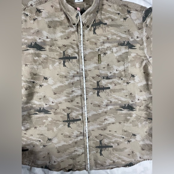 Columbia Men’s XL River Lodge Camo Shirt Hunting Fishing Outdoor Button Up - Picture 5 of 15